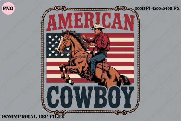 American Cowboy Horse Rider USA Flag Embroidery Design Review