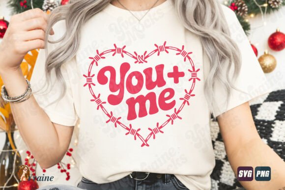 Barbed Wire Heart You Me Valentine SVG: A Bold Blend of Romance and Edge