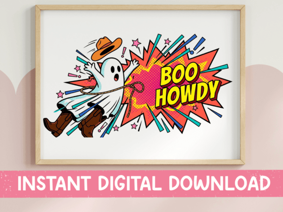 Boo Howdy Comic Cowboy Ghost Design Review for Embroidery Projects