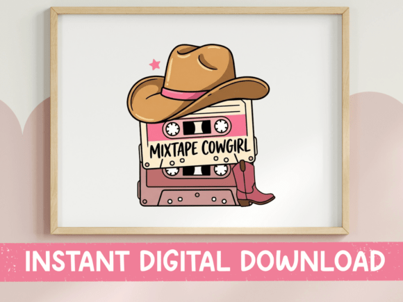 Mixtape Cowgirl Cassette Tape SVG Review for Real Projects