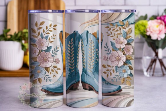Pastel Floral Cowboy Boots 20oz Wrap Review for Real Projects
