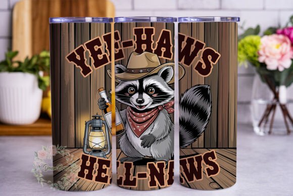 Raccoon Cowboy YEE-HAWS 20oz Tumbler Review