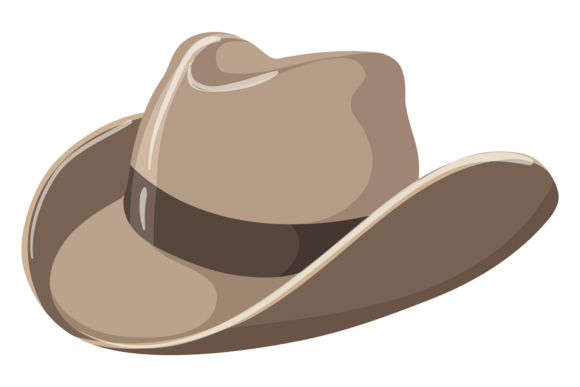 Retro Gray Hat with Curved Brim. Cowboy