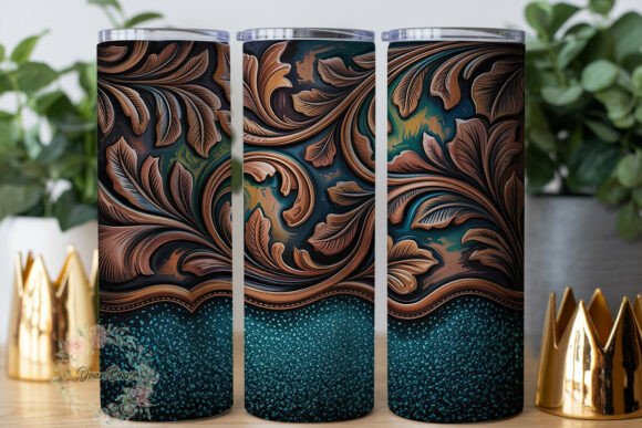 Rustic Teal Glitter Western 20oz Tumbler Review for Real Projects