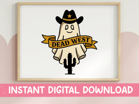 Three Cowboy Ghosts Western Halloween: A Designer’s Perspective