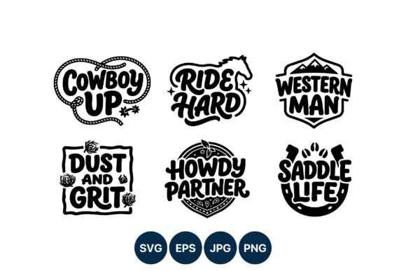 Western Cowboy Phrases Vector Art: A Designer’s Honest Take